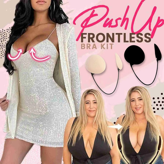 🔥 PushUp Frontless Bra™ – Instant Lift, No Straps, All Curve